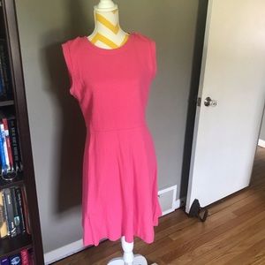 LOFT Textured Pink Dress